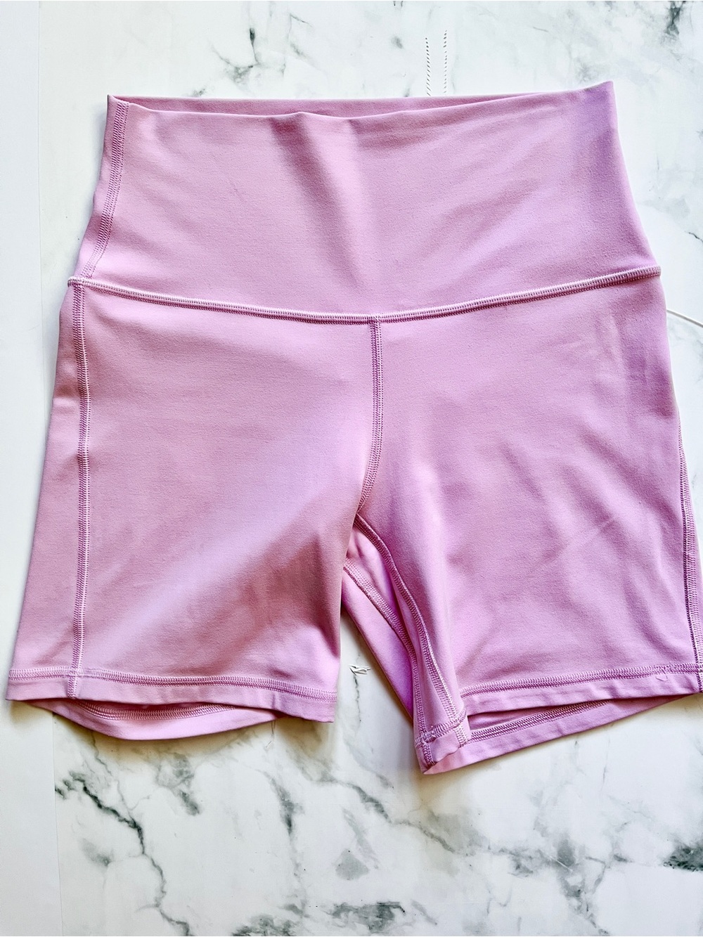 lululemon athletica High-Rise Pink Bike Shorts - Picture 3 of 11
